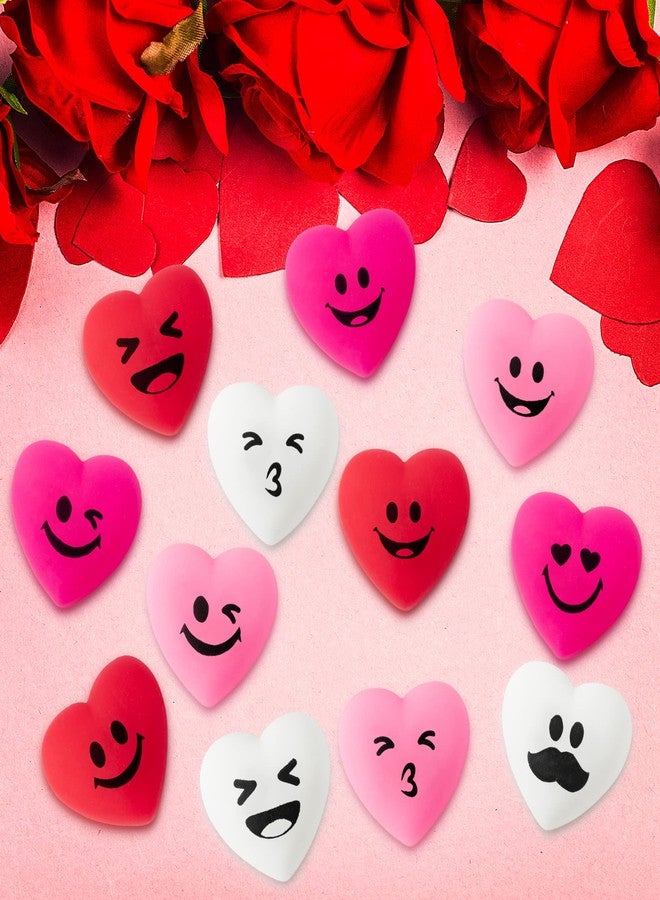 Eartim Valentine’s Exchange Gifts Bulk - 28-Piece Valentine’s Day Heart Mochi Squeeze Toys Mini Kawaii Stress Relief Toys Miniature Kids' Multi-Item Party Favor Packs Gift Bag Fillers Classroom Prizes - Image 4